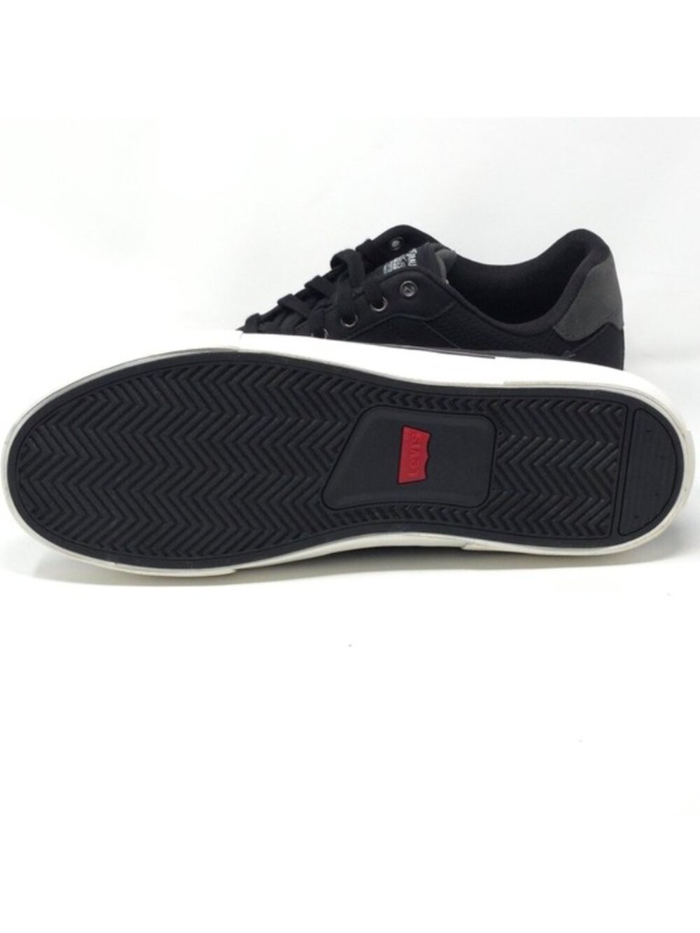 Levi’s Drive Lo Black Synthetic Leather Lace-Up Sneakers Size 11M - Picture 7 of 11